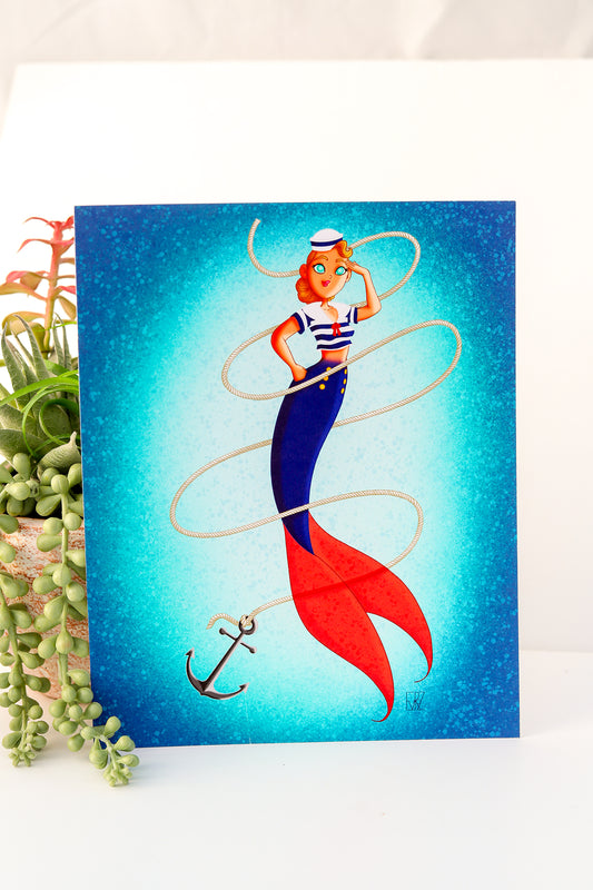 MerMay Day 28: "Sailor" Print