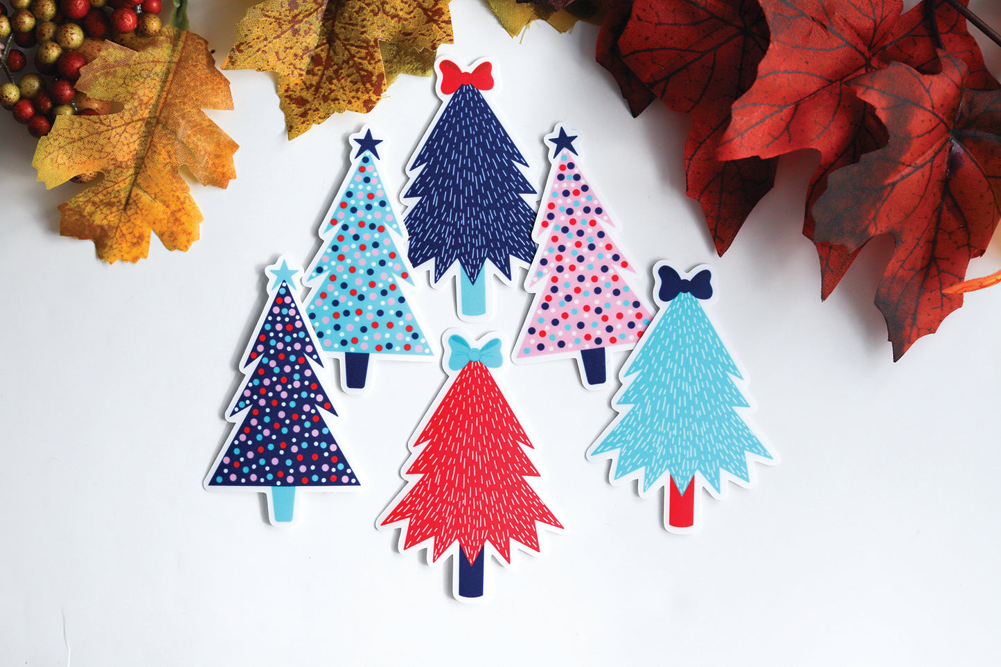 Christmas Tree Forest Stickers