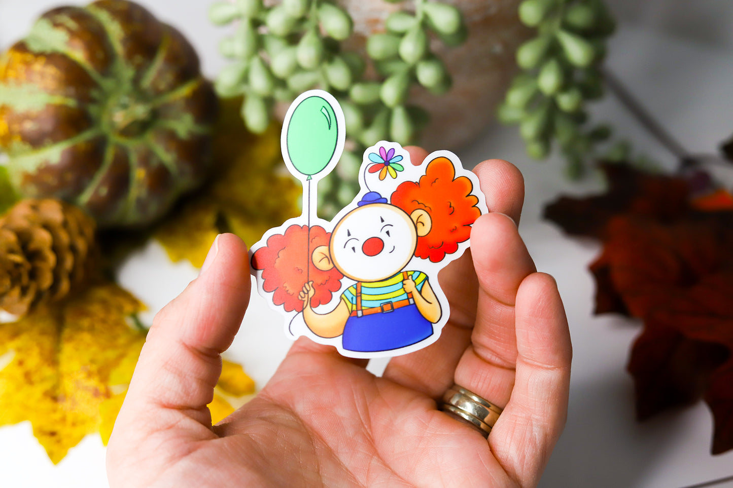 Mr. Skittles Clown Sticker
