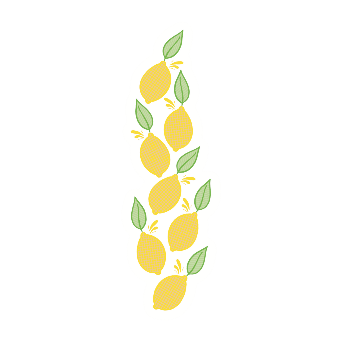Clear Lemon Stack Sticker