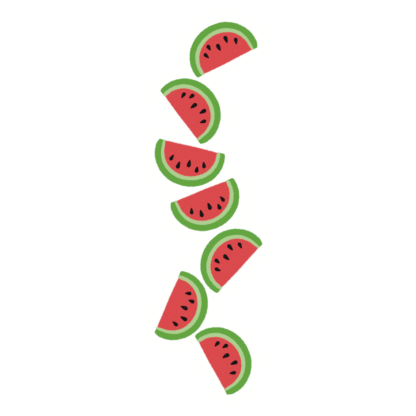 Clear Watermelon Stack Sticker