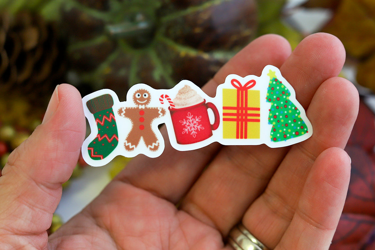 6 Christmas Sticker Collection